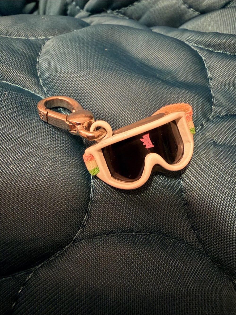 Super Rare Y2K Juicy Couture Snow Bunny Ski Mask Charm. No Box but never worn